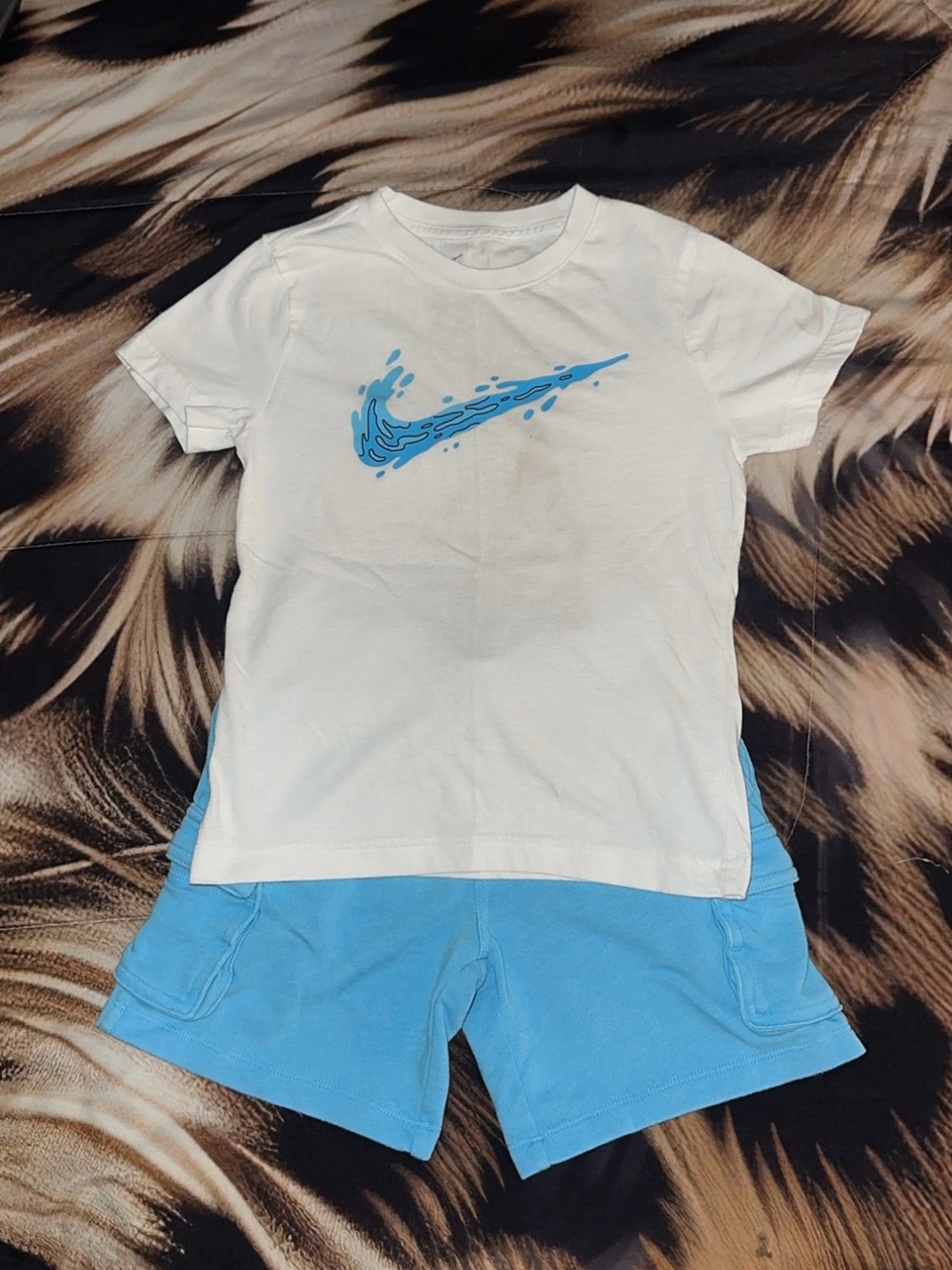 Nike Light Blue Athletic Shorts for Women